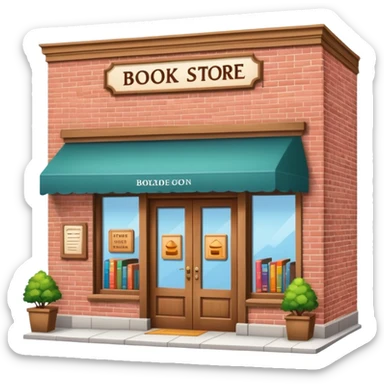 book store exterior sticker