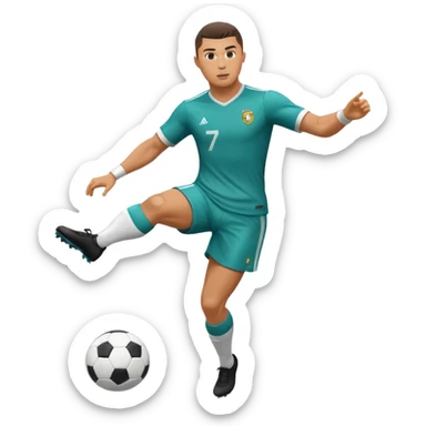 Ronaldo Kicking a football sticker