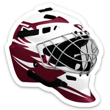 Arizona coyotes hockey goalie helmet sticker