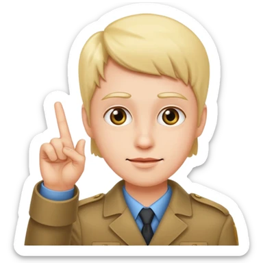 3 finger salute sticker