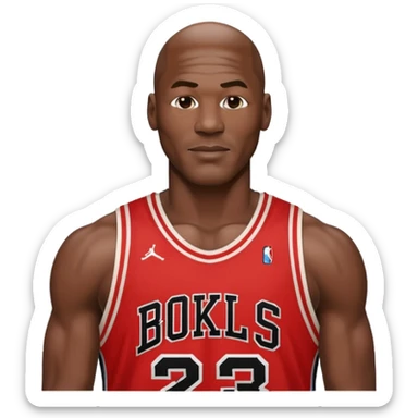 Michael Jordan number 23 sticker