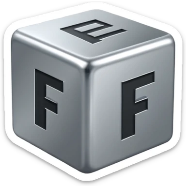 cube with F11# letters on it sticker