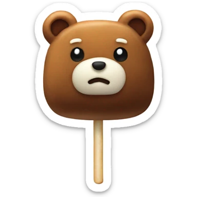 Bear-shaped marshmallows sticker