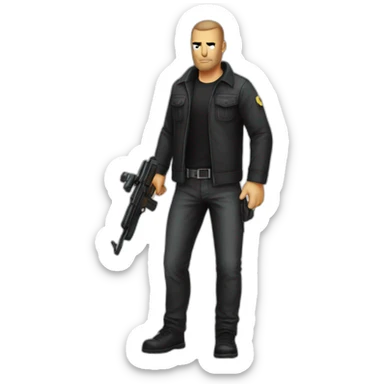 Hitman-tommy Hilfinger shirt sticker