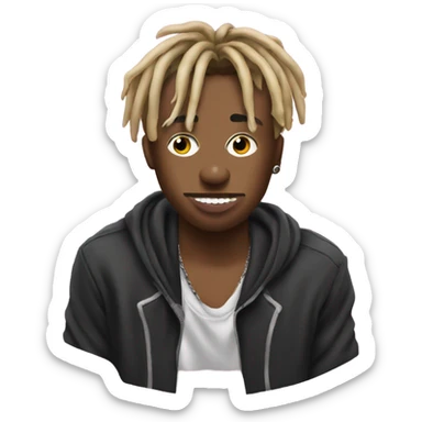juice wrld with a blunt  sticker