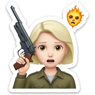 Gun to head  sticker