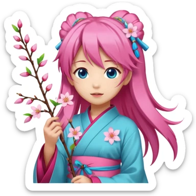 Miku Sakura hybrid  sticker