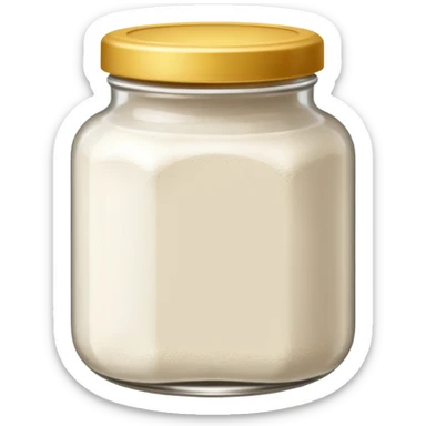 Poudre blanche dans un bocal  sticker