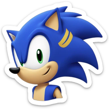 sonic the headhock sticker