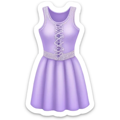Light purple dress with laces that’s sparkly sticker