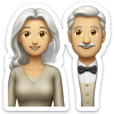 Mann und frau sticker