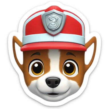 paw patrol marshall sticker