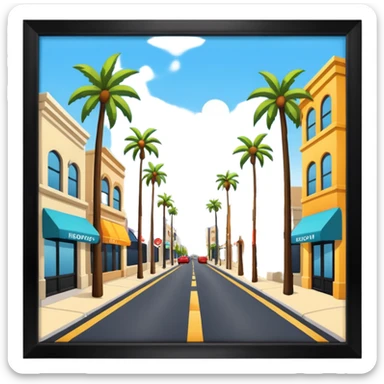 Hollywood Street sticker