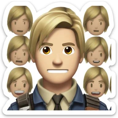 Leon S.Kennedy from Resident Evil 4 Video Game sticker