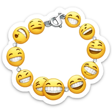 smile without teeth add a diamond on every teeth so it looks like a bracelet sticker