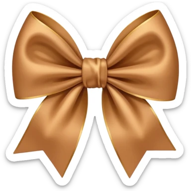 moño cafe claro sticker