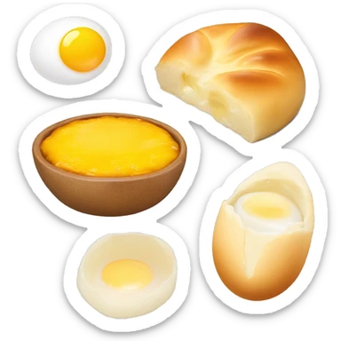 Adjarian khachapuri with egg yolk sticker