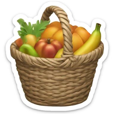 cornucopia basket sticker