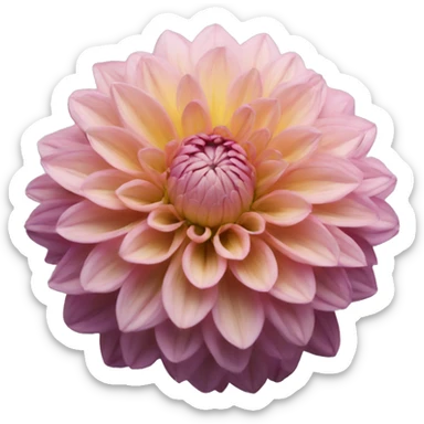 dahlia flower sticker
