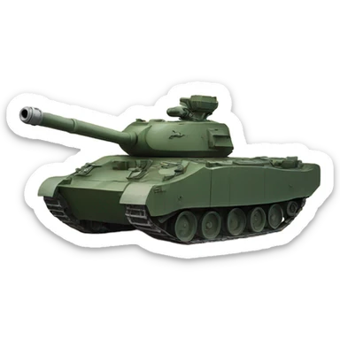 Tank in the mountains  sticker
