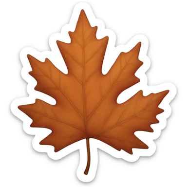 Maple leaves sticker