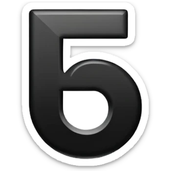 i want p logo whit started e sticker