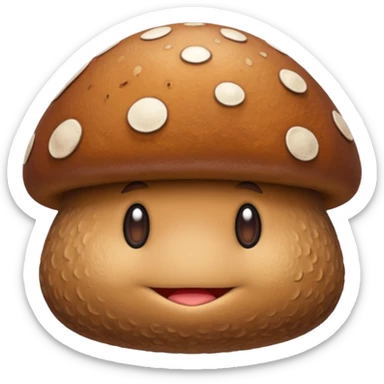 goomba mushroom brown sticker
