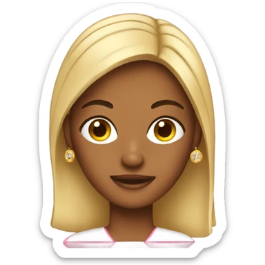 girl driving car with earrings sticker