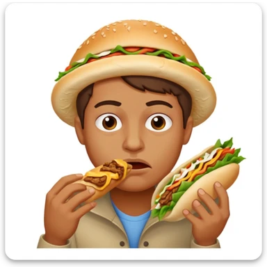 A face of disgust Döner  sticker