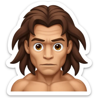 tarzan with deadlocks sticker