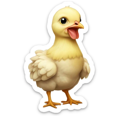 baby chicken sticker