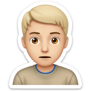 Anxious
 Irritated
 Confused
 Unsure
 Hopeful
Neutral (slightly cautious)
 (Excited → Confused) sticker