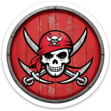 Tampa bay buccaneers vintage logo sticker