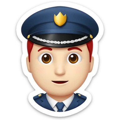 Polis emojisinin üstüne cizgi atıpmuş bir versiyonunu üret sticker