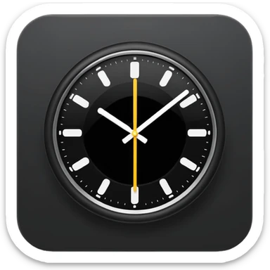 make Clock in minimalism  without numbers  sticker