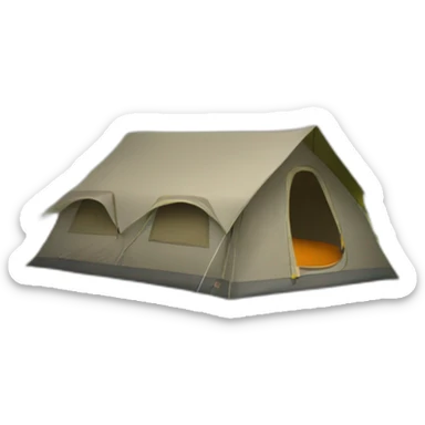 tente de camping sticker