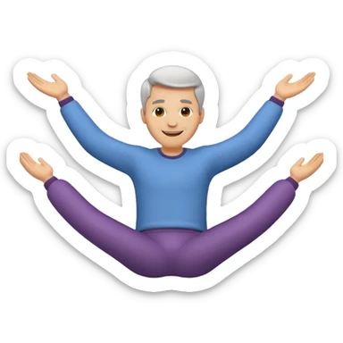 Along the line of Ludacris' song "Roll out", create an animated emoji of a grown white man rolling out. sticker