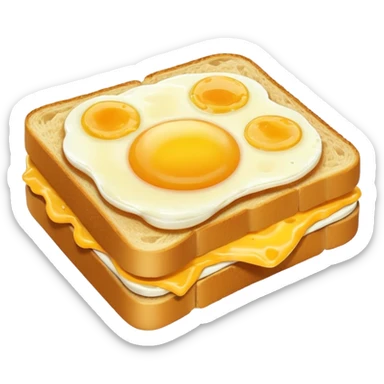 egg sandwich sticker