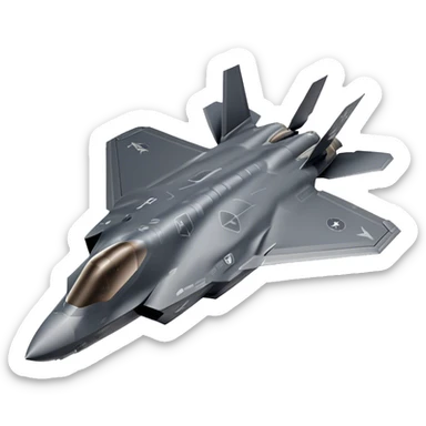 F-35 Lightning II - Lockheed Martin (Model Year: 2022) (Iconic colour: Stealth gray) sticker