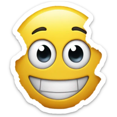 Happy face with a pile of salt sticker