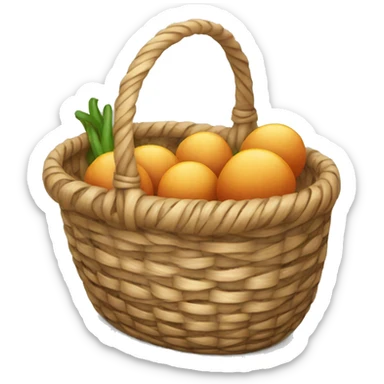 A living basket sticker