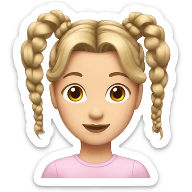 PIGTAIL HAIRSTYLE sticker