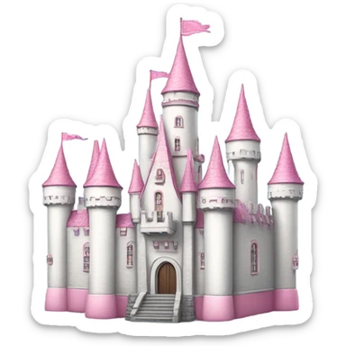 white pink castle  sticker