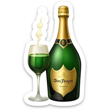 A dom perignon champange sticker