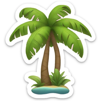 tropical theme emoji sticker