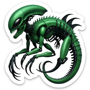 Abstract Venom-Xenomorph-ET-hybrid-fantasy-creature sticker