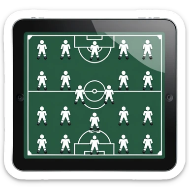 football playbook formation  eleven players sticker