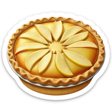 Pie apple and lemon sticker