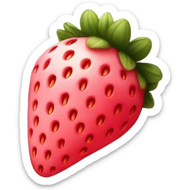 soft pink strawberry  sticker