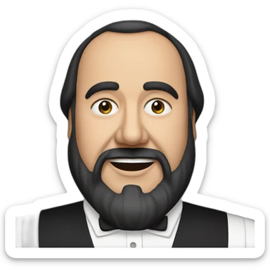 luciano pavarotti sticker